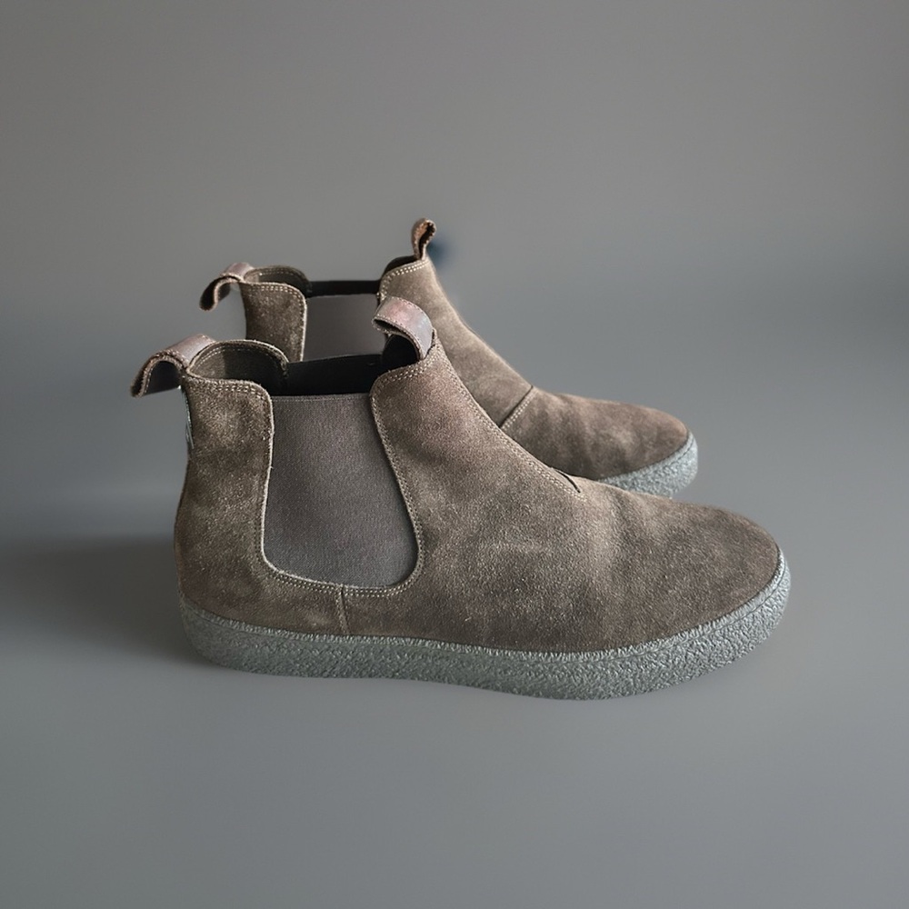Russell & Bromley Men's Chelsea Boots - Taupe Suede